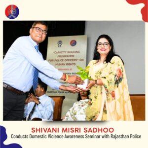 marriage counsellor Shivani Misri Sadhoo at Rajasthan Police Seminar